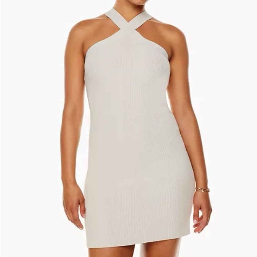 Chocolate Brown Babaton Sculpt Knit Dress - M